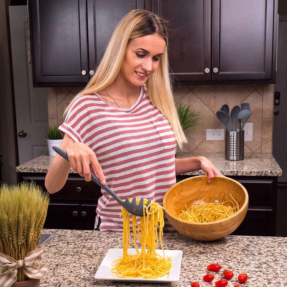 Silicone Cooking Utensils Set (Grey): image 6