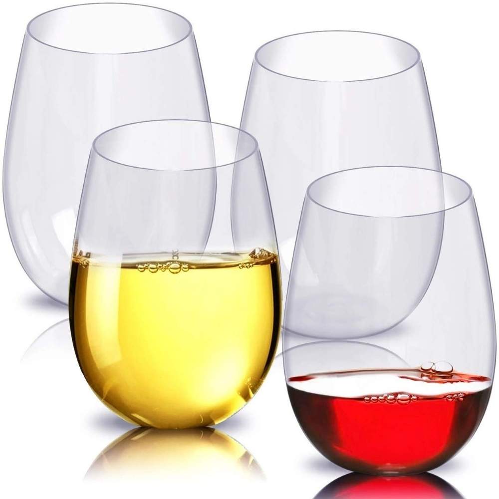 Plastic Stemless Wine Glass: image 4